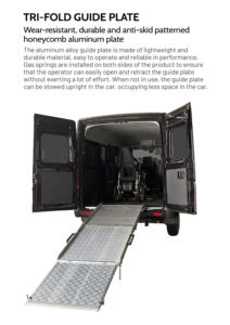 Rampa para scooter para discapacitados y rampas para sillas de ruedas de coche de aluminio para discapacitados para furgoneta - Product Image 6