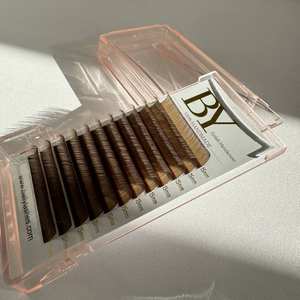 Extensions de <span class=keywords><strong>cils</strong></span> brun foncé à marque privée 0.03 0.05 0.15 M J B C D Curl, plateaux d'extensions de <span class=keywords><strong>cils</strong></span> brun <span class=keywords><strong>bordeaux</strong></span> - Product Image 6