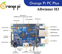 Orange Pi PC Plus AllWinner H3 1 Go + 8 Go Ordinateur monocarte open source Microcontrôleur Mini PC Remplace Raspberry Pi