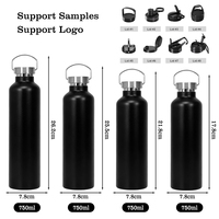 Bouteille d'eau intelligente en acier inoxydable personnalisée avec logo mignon pour enfants