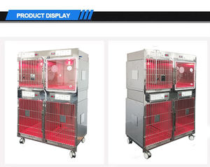 <span class=keywords><strong>Cage</strong></span> pliable de luxe en acier inoxydable pour animaux de compagnie avec plateau en plastique – Boîte vétérinaire domestique très vendue pour chiens - Product Image 4