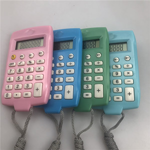 Kk8961 Lanyard Calculator Mini Portable 8 Digit Simple Battery Operated With Strap For Pocket Bag Use - Product Image 1