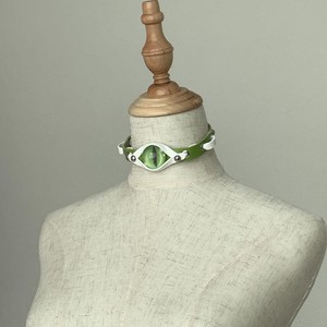 Collar Gótico Multicolor con Ojos de Demonio para Hombre y Mujer, Collar de Cuero Punk, Joyería - Product Image 5