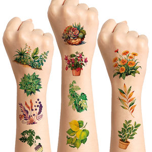 Giornata nazionale della piantagione di alberi adesivi del <span class=keywords><strong>tatuaggio</strong></span> per bambini impermeabili rispettosi dell'ambiente carta pergolato giorno Design per il viso - Product Image 1