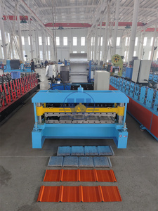 Hoja de metal para techo corrugado, buena venta, máquina formadora de rollos de laminación de película profesional - Product Image 2