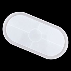 Molde de silicona grande elíptico para posavasos de resina epoxi, para hacer manualmente, DIY, tapete de corte OEM/ODM - Product Image 3