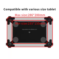 Support mural iPad 10-13 pouces Rotation à 360 ° Support pour tablette PC Support pour tablette de sécurité en aluminium Kiosque pour salles de conférence/centres commerciaux