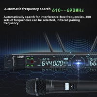 Microphone sans fil BLX600 UHF supercardioïde portable, système 1-à-2, professionnel pour performance scénique et karaoké en direct