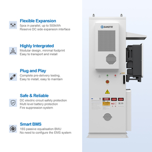 SAKETE Battery Energy Storage <span class=keywords><strong>System</strong></span> 100 kWh ESS Sistema Comercial de Armazenamento de Energia para Carregamento EV e Integração Solar - Product Image 4