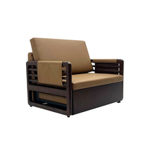 Sofá Cama Individual Convertible, Plegable y Extensible, Hecho de Cuero de Grado Médico, Apto para Hospitales