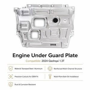 Plaque de protection inférieure moteur de remplacement pour <span class=keywords><strong>Qashqai</strong></span> J12 2024 Plateforme 1.3L SUV Compact en acier estampé - Product Image 4