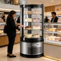 Vitrine Réfrigérée Commerciale Haut de Gamme pour Gâteaux avec Dégivrage Automatique