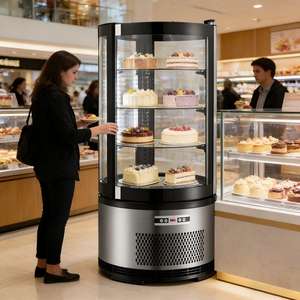 Vitrine Réfrigérée Commerciale Haut <span class=keywords><strong>de</strong></span> Gamme pour Gâteaux avec Dégivrage Automatique - Product Image 2
