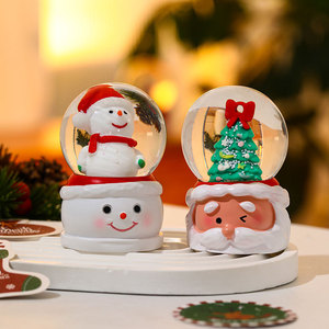 New Christmas glowing <b>crystal</b> ball ornament, Santa Claus glass ball figurine, Christmas Eve children's gift - Product Image 3