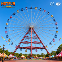 Grande Roue de Ferris de 50 m à Prix Abordable, Équipement d'Attraction Extérieur pour Fêtes Foraines, Roue de Ferris à Vendre