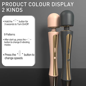 Vibrateur portable haut de gamme Dark Angel, taille moyenne, doux, électroplaqué, vitesse réglable, étanche IPX7, rechargeable par USB - Product Image 5