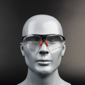 نظارات واقية شفافة مضادة للضباب وحماية من الأشعة فوق البنفسجية، نظارات أمان صناعية مضادة للخدش بعدسات بولي كربونات للطحن المعدني واللحام، إطار نصفي - Product Image 4