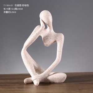 Estatuas Decorativas de Resina de Lujo, Decoración de Interiores para Sala de Estar, Oficina, Vinoteca, Estantería, Mueble para <span class=keywords><strong>TV</strong></span> - Product Image 3