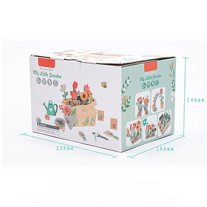 Trẻ em câu đố vườn Đồ chơi cây gỗ Chậu cây mô phỏng trò chơi trồng hoa mẫu giáo trong nhà - Product Image 4