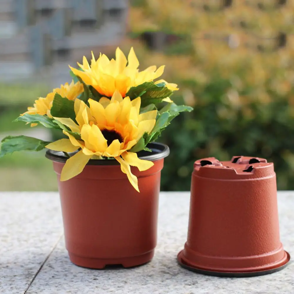 Huis Tuin Bloempot Meerdere Maten Nursery Vetplanten Planter Transplantatie Plastic Bloempot