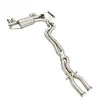 Silencieux d'échappement arrière à valve en acier inoxydable avec embout pour BMW E46 M3 2004-2006