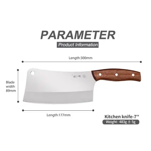 Nhà Bếp Trung Quốc Dao Thịt Cleaver 7 Inch Nhiệm Vụ Nặng Chopper Butcher Dao Xương Cutter Đầu Bếp Cắt Dao