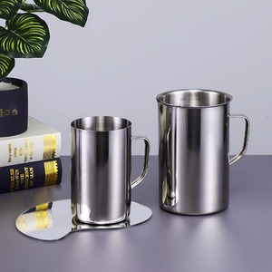 Mu Zixing Stainless Steel <b>Measuring</b> Cup 500ml 1000ml 2000ml With Scale For Tea Coffee Baking - Product Image 2