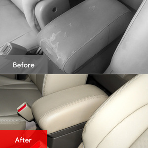 Funda para reposabrazos Hyundai Tucson 2006-2013, cubierta protectora de cuero negro para consola central, no requiere desmontaje - Product Image 4