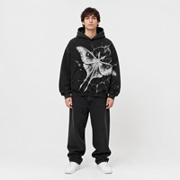 Sweat-shirts unisexes surdimensionnés en coton French Terry 100% avec logo imprimé personnalisé OEM ODM, design streetwear, épaules tombantes, collection printemps, qualité supérieure