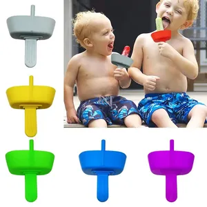 Original Mess Free Frozen Treats Holder With Straw For Kids Ice Cream Support Sticks Pop No Drop Free Popsicle Holder