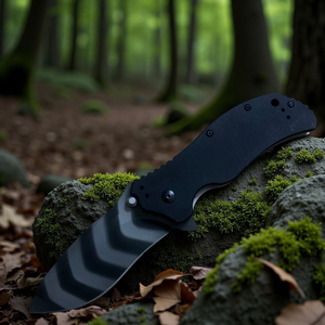 Cuchillo Plegable Multifuncional de Acero Inoxidable Personalizable OEM con Hoja Fija para Supervivencia al Aire Libre, Camping y Bricolaje - Product Image 2