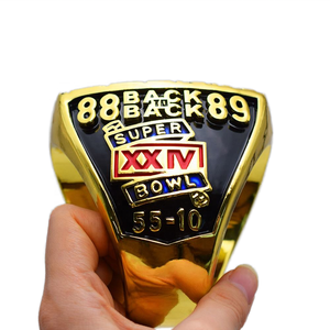 <span class=keywords><strong>San</strong></span> <span class=keywords><strong>Francisco</strong></span> 49ers Super Big Championship Ring, Eco-friendly Resin Craft Exquisito Fashion Ring, Show, Memorial, Party Big Ring - Product Image 5