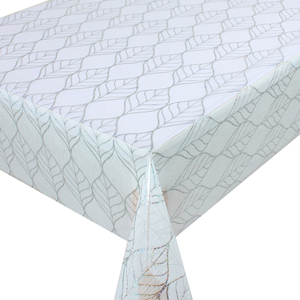 Ventes directes des fabricants de nappes en PVC avec fleurs à clip en or et en argent - Product Image 6