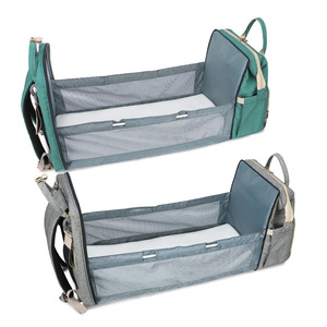 Portable Grand Convertible Sac Momie Sac À Dos Bébé Lit Sac De Voyage Ensemble Bébé Sacs À Couches - Product Image 5