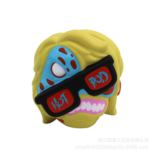 Juguete Antiestrés de Espuma de Poliuretano con Forma de Cabeza de Fantasma, Personaje de Dibujos Animados, Alta Elasticidad, para Niños de 8 a 13 Años, Unisex, Regalo - Product Image 1