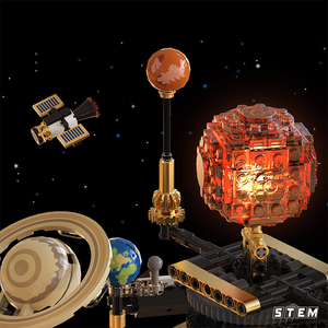 Rompecabezas DIY Creativo, Modelo 3D, Sistema Solar Eléctrico Solar, 1098 Piezas, Bloques de Construcción Espaciales, Juguete STEM para Niños - Product Image 4