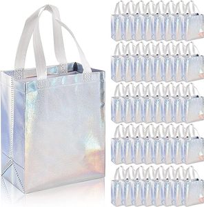 Bolsas de Compras Reutilizables Brillantes, Ecológicas, con Patrón de Diamantes, Asa Elegante, Plegables - Product Image 1