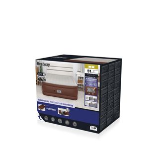 Bestway 69160/69161 Muebles de dormitorio Colchón de aire Queen con opción de comodidad incorporada + Bomba doble 2,03 m X 1,52 M X 51 cm - Product Image 6