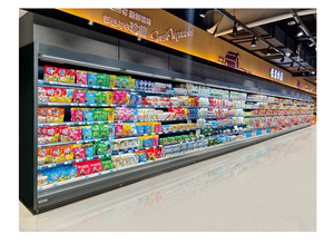 Refroidisseur à rideau d'air vertical avec <span class=keywords><strong>hauteur</strong></span> frontale ultra-basse, grande capacité de stockage et dimensions personnalisables, idéal pour les supermarchés - Product Image 3