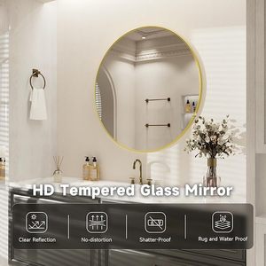 24 "36" <span class=keywords><strong>48</strong></span> "vát đánh bóng vòng gương cho phòng tắm tường hợp kim nhôm trang trí nội thất gương - Product Image 2