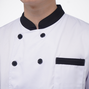 Custom Logo Breathable <b>Chef</b> Jacket Uniform with Apron for Restaurant Kitchen Staff OEM ODM - Product Image 5