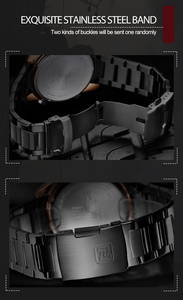 Montres Naviforce 9171 RGBB en <span class=keywords><strong>acier</strong></span> inoxydable, montre à quartz pour homme avec bracelet en alliage, montre noire de luxe pour homme d'affaires - Product Image 6