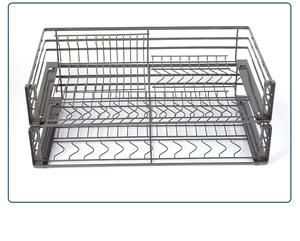 ห้องเก็บเสื้อคลุมอลูมิเนียมหรูหราตะกร้าเก็บของในตู้เสื้อผ้าแบบยืดได้อย่างล้ำลึกขอบปรับได้สะดวกสำหรับรับประทานอาหารโรงแรม - Product Image 5