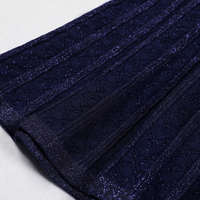 Robe pour femme de haute qualité, nouvelle collection automne, tricotée, col rond, boutons brillants, coupe ajustée, manches trois-quarts