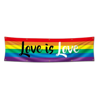 Bannière personnalisée LGBT Arc-en-ciel Fierté 2x8 pieds avec logo et texte personnalisés, drapeau avec 10 œillets en laiton pour décoration intérieure et extérieure