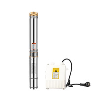 Pompe submersible pour puits profond en acier inoxydable 1,25 CV 22 V 304 SS, application industrielle haute pression