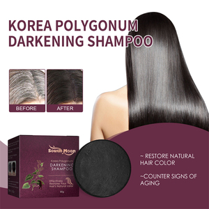 South <span class=keywords><strong>Moon</strong></span> corée polygone assombrissant shampooing cheveux gris lavage assombrissant anti perte démangeaisons soulageant le savon noir pour les cheveux gris - Product Image 2