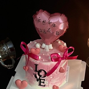 ของตกแต่งเค้กอะคริลิครูปหัวใจขนาด 5 นิ้ว ลายฮันนี่แอนด์สวีทเนส สำหรับวันวาเลนไทน์และวันเกิด - Product Image 3