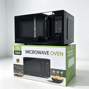 <span class=keywords><strong>Four</strong></span> à micro-ondes domestique à commande numérique électronique avec écran LED, 700W~1050W, 20L-25L, norme EU/UK/US/SA, plateau tournant en verre à base plate - Product Image 5