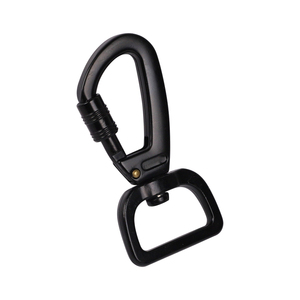 Pet döner köpek tasma için kendinden kilitleme fonksiyonu toka <span class=keywords><strong>Metal</strong></span> karabina ile maliyet etkin çinko alaşımı köpek tasması döner yaylı kanca - Product Image 3